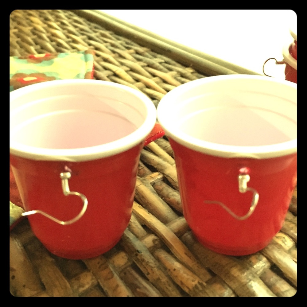 Solo cup earrings